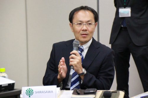 Photograph of Mr. Hiromichi Shirasawa.